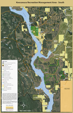 Koocanusa Recreation Management Area Map South thm